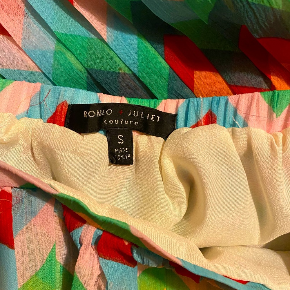 Romeo & Juliet couture pleated colorful midi skirt - Picture 5 of 5